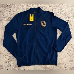 Marathon Authentic Ecuador National Team Windbreaker Blue Jacket Men’s Sz: L